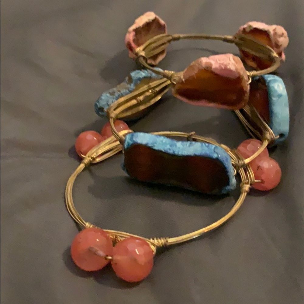 Bourbon & Bowetie gold bracelet bundle